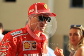 World © Octane Photographic Ltd. Formula 1 –  Abu Dhabi GP - Paddock. Scuderia Ferrari SF71-H – Kimi Raikkonen. Yas Marina Circuit, Abu Dhabi. Sunday 25th November 2018.