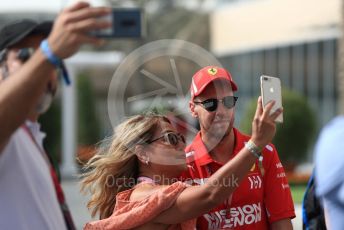 World © Octane Photographic Ltd. Formula 1 –  Abu Dhabi GP - Paddock. Scuderia Ferrari SF71-H – Sebastian Vettel. Yas Marina Circuit, Abu Dhabi. Sunday 25th November 2018.