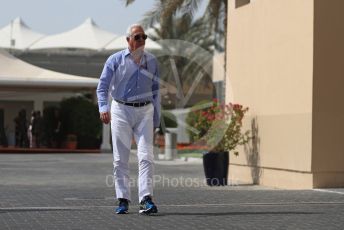 World © Octane Photographic Ltd. Formula 1 - Abu Dhabi GP - Paddock. Lance Stroll father Lawrence Stroll - investor, part-owner of Racing Point Force India Formula 1 team. Yas Marina Circuit, Abu Dhabi. Sunday 25th November 2018.