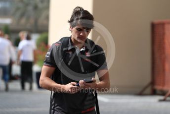 World © Octane Photographic Ltd. Formula 1 –  Abu Dhabi GP - Paddock. Haas F1 Team 2019 test driver– Pietro Fittipaldi. Yas Marina Circuit, Abu Dhabi. Sunday 25th November 2018.