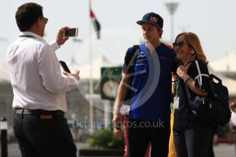World © Octane Photographic Ltd. Formula 1 –  Abu Dhabi GP - Paddock. Scuderia Toro Rosso STR13 – Brendon Hartley. Yas Marina Circuit, Abu Dhabi. Sunday 25th November 2018.