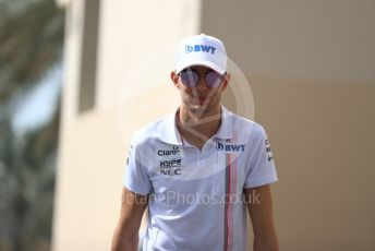 World © Octane Photographic Ltd. Formula 1 –  Abu Dhabi GP - Paddock. Racing Point Force India VJM11 - Esteban Ocon. Yas Marina Circuit, Abu Dhabi. Sunday 25th November 2018.