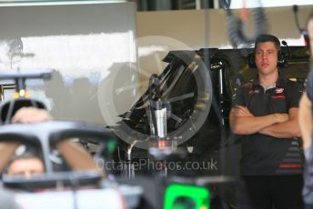World © Octane Photographic Ltd. Formula 1 –  Abu Dhabi GP - Paddock. Haas F1 Team VF-18. Yas Marina Circuit, Abu Dhabi. Sunday 25th November 2018.