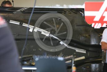World © Octane Photographic Ltd. Formula 1 –  Abu Dhabi GP - Paddock. Haas F1 Team VF-18. Yas Marina Circuit, Abu Dhabi. Sunday 25th November 2018.