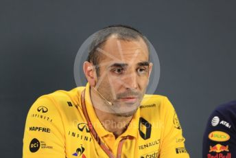 World © Octane Photographic Ltd. Formula 1 - United States GP - Friday FIA Team Press Conference. Cyril Abiteboul - Managing Director of Renault Sport Racing Formula 1 Team. Yas Marina Circuit, Abu Dhabi. Friday 23rd November 2018.