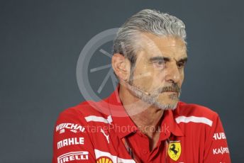 World © Octane Photographic Ltd. Formula 1 - United States GP – Friday FIA Team Press Conference. Maurizio Arrivabene – Managing Director and Team Principal of Scuderia Ferrari. Yas Marina Circuit, Abu Dhabi. Friday 23rd November 2018.
