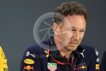 World © Octane Photographic Ltd. Formula 1 - United States GP - Friday FIA Team Press Conference. Christian Horner - Team Principal of Red Bull Racing. Yas Marina Circuit, Abu Dhabi. Friday 23rd November 2018.