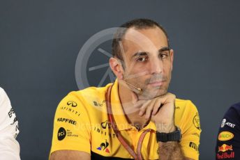 World © Octane Photographic Ltd. Formula 1 - United States GP - Friday FIA Team Press Conference. Cyril Abiteboul - Managing Director of Renault Sport Racing Formula 1 Team. Yas Marina Circuit, Abu Dhabi. Friday 23rd November 2018.
