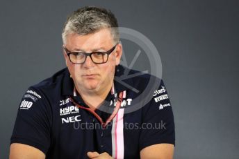 World © Octane Photographic Ltd. Formula 1 - United States GP - Friday FIA Team Press Conference. Otmar Szafnauer - Team Principal of Racing Point Force India. Yas Marina Circuit, Abu Dhabi. Friday 23rd November 2018.