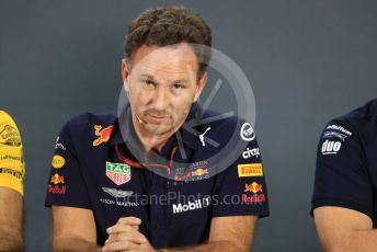 World © Octane Photographic Ltd. Formula 1 - United States GP - Friday FIA Team Press Conference. Christian Horner - Team Principal of Red Bull Racing. Yas Marina Circuit, Abu Dhabi. Friday 23rd November 2018.