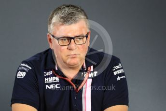 World © Octane Photographic Ltd. Formula 1 - United States GP - Friday FIA Team Press Conference. Otmar Szafnauer - Team Principal of Racing Point Force India. Yas Marina Circuit, Abu Dhabi. Friday 23rd November 2018.