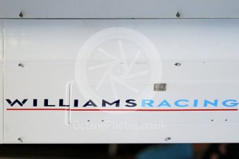 World © Octane Photographic Ltd. Formula 1 –  Abu Dhabi GP - Paddock. Williams Martini Racing FW41. Yas Marina Circuit, Abu Dhabi. Thursday 22nd November 2018.