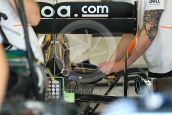 World © Octane Photographic Ltd. Formula 1 –  Abu Dhabi GP - Paddock. McLaren MCL33. Yas Marina Circuit, Abu Dhabi. Thursday 22nd November 2018.