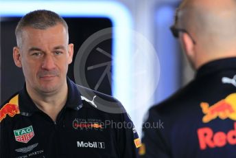 World © Octane Photographic Ltd. Formula 1 –  Abu Dhabi GP - Paddock. Aston Martin Red Bull Racing TAG Heuer RB14. Yas Marina Circuit, Abu Dhabi. Thursday 22nd November 2018.