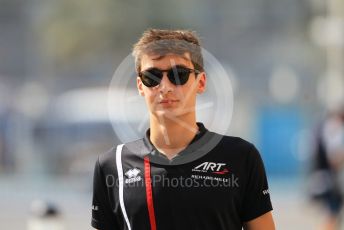 World © Octane Photographic Ltd. Formula 1 - Abu Dhabi GP - Paddock. George Russell - Mercedes AMG Petronas F1 Reserve Driver. Yas Marina Circuit, Abu Dhabi. Thursday 22nd November 2018.
