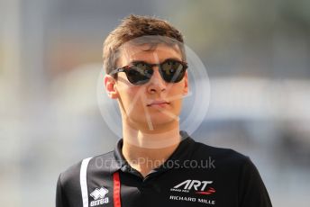 World © Octane Photographic Ltd. Formula 1 - Abu Dhabi GP - Paddock. George Russell - Mercedes AMG Petronas F1 Reserve Driver. Yas Marina Circuit, Abu Dhabi. Thursday 22nd November 2018.