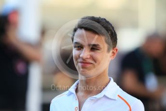 World © Octane Photographic Ltd. Formula 1 –  Abu Dhabi GP - Paddock. McLaren MCL33 Reserve Driver – Lando Norris. Yas Marina Circuit, Abu Dhabi. Thursday 22nd November 2018.
