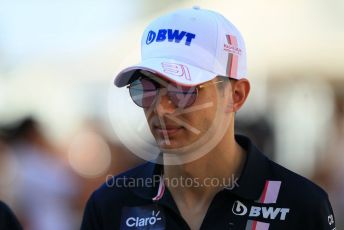 World © Octane Photographic Ltd. Formula 1 –  Abu Dhabi GP - Pit Lane. Racing Point Force India VJM11 - Esteban Ocon. Yas Marina Circuit, Abu Dhabi. Thursday 22nd November 2018.