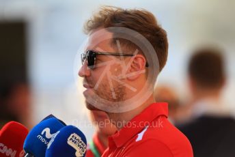 World © Octane Photographic Ltd. Formula 1 –  Abu Dhabi GP - Paddock. Scuderia Ferrari SF71-H – Sebastian Vettel. Yas Marina Circuit, Abu Dhabi. Thursday 22nd November 2018.
