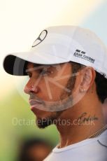 World © Octane Photographic Ltd. Formula 1 –  Abu Dhabi GP - Paddock. Mercedes AMG Petronas Motorsport AMG F1 W09 EQ Power+ - Lewis Hamilton. Yas Marina Circuit, Abu Dhabi. Thursday 22nd November 2018.