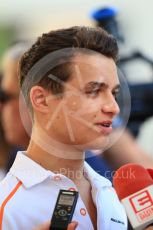 World © Octane Photographic Ltd. Formula 1 –  Abu Dhabi GP - Paddock. McLaren MCL33 Reserve Driver – Lando Norris. Yas Marina Circuit, Abu Dhabi. Thursday 22nd November 2018.