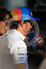 World © Octane Photographic Ltd. Formula 1 –  Abu Dhabi GP - Paddock. McLaren MCL33 – Fernando Alonso. Yas Marina Circuit, Abu Dhabi. Thursday 22nd November 2018.