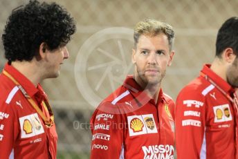 World © Octane Photographic Ltd. Formula 1 –  Abu Dhabi GP - Track Walk. Scuderia Ferrari SF71-H – Sebastian Vettel. Yas Marina Circuit, Abu Dhabi. Thursday 22nd November 2018.