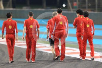 World © Octane Photographic Ltd. Formula 1 –  Abu Dhabi GP - Track Walk. Scuderia Ferrari SF71-H – Sebastian Vettel. Yas Marina Circuit, Abu Dhabi. Thursday 22nd November 2018.