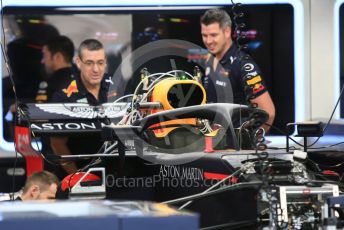World © Octane Photographic Ltd. Formula 1 –  Abu Dhabi GP - Paddock. Aston Martin Red Bull Racing TAG Heuer RB14. Yas Marina Circuit, Abu Dhabi. Thursday 22nd November 2018.
