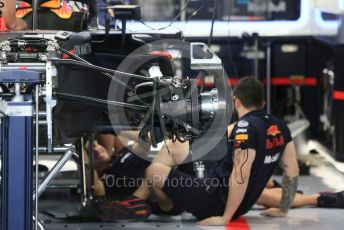 World © Octane Photographic Ltd. Formula 1 –  Abu Dhabi GP - Paddock. Aston Martin Red Bull Racing TAG Heuer RB14. Yas Marina Circuit, Abu Dhabi. Thursday 22nd November 2018.