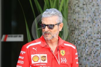 World © Octane Photographic Ltd. Formula 1 - Abu Dhabi GP - Paddock. Maurizio Arrivabene – Managing Director and Team Principal of Scuderia Ferrari. Yas Marina Circuit, Abu Dhabi. Thursday 22nd November 2018.