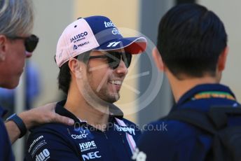 World © Octane Photographic Ltd. Formula 1 –  Abu Dhabi GP - Paddock. Racing Point Force India VJM11 - Sergio Perez. Yas Marina Circuit, Abu Dhabi. Thursday 22nd November 2018.
