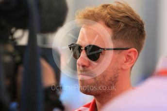 World © Octane Photographic Ltd. Formula 1 –  Abu Dhabi GP - Paddock. Scuderia Ferrari SF71-H – Sebastian Vettel. Yas Marina Circuit, Abu Dhabi. Thursday 22nd November 2018.