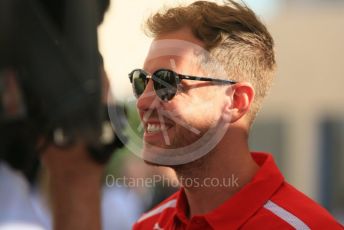 World © Octane Photographic Ltd. Formula 1 –  Abu Dhabi GP - Paddock. Scuderia Ferrari SF71-H – Sebastian Vettel. Yas Marina Circuit, Abu Dhabi. Thursday 22nd November 2018.