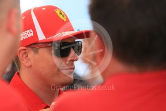 World © Octane Photographic Ltd. Formula 1 –  Abu Dhabi GP - Paddock. Scuderia Ferrari SF71-H – Kimi Raikkonen. Yas Marina Circuit, Abu Dhabi. Thursday 22nd November 2018.