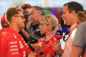 World © Octane Photographic Ltd. Formula 1 –  Abu Dhabi GP - Paddock. Scuderia Ferrari SF71-H – Sebastian Vettel. Yas Marina Circuit, Abu Dhabi. Thursday 22nd November 2018.