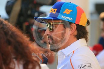 World © Octane Photographic Ltd. Formula 1 –  Abu Dhabi GP - Paddock. McLaren MCL33 – Fernando Alonso. Yas Marina Circuit, Abu Dhabi. Thursday 22nd November 2018.
