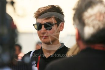 World © Octane Photographic Ltd. Formula 1 - Abu Dhabi GP - Paddock. George Russell - Mercedes AMG Petronas F1 Reserve Driver. Yas Marina Circuit, Abu Dhabi. Thursday 22nd November 2018.