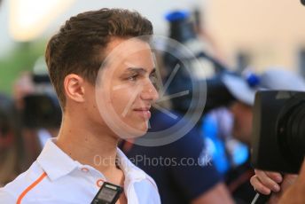 World © Octane Photographic Ltd. Formula 1 –  Abu Dhabi GP - Paddock. McLaren MCL33 Reserve Driver – Lando Norris. Yas Marina Circuit, Abu Dhabi. Thursday 22nd November 2018.