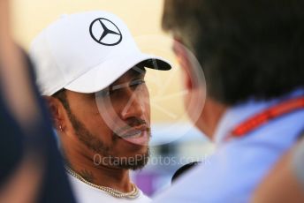World © Octane Photographic Ltd. Formula 1 –  Abu Dhabi GP - Paddock. Mercedes AMG Petronas Motorsport AMG F1 W09 EQ Power+ - Lewis Hamilton. Yas Marina Circuit, Abu Dhabi. Thursday 22nd November 2018.