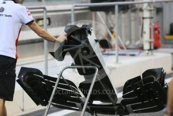 World © Octane Photographic Ltd. Formula 1 –  Abu Dhabi GP - Pit Lane. Alfa Romeo Sauber F1 Team C37 – Antonio Giovinazzi. Yas Marina Circuit, Abu Dhabi. Thursday 22nd November 2018.