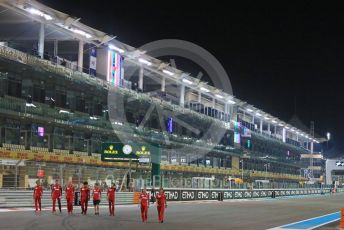 World © Octane Photographic Ltd. Formula 1 –  Abu Dhabi GP - Track Walk. Scuderia Ferrari SF71-H – Sebastian Vettel. Yas Marina Circuit, Abu Dhabi. Thursday 22nd November 2018.