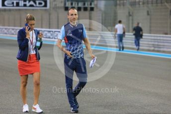 World © Octane Photographic Ltd. Formula 1 –  Abu Dhabi GP - Track Walk. Williams Martini Racing FW41 – Robert Kubica. Yas Marina Circuit, Abu Dhabi. Thursday 22nd November 2018.
