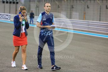 World © Octane Photographic Ltd. Formula 1 –  Abu Dhabi GP - Track Walk. Williams Martini Racing FW41 – Robert Kubica. Yas Marina Circuit, Abu Dhabi. Thursday 22nd November 2018.