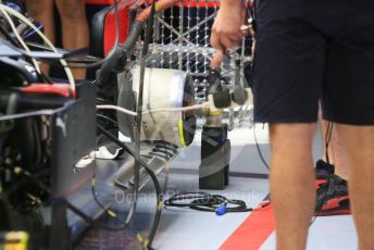 World © Octane Photographic Ltd. Formula 1 –  Abu Dhabi GP - Pit Lane. Aston Martin Red Bull Racing TAG Heuer RB14. Yas Marina Circuit, Abu Dhabi. Thursday 22nd November 2018.