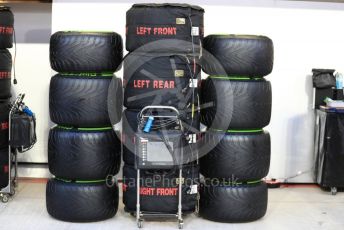 World © Octane Photographic Ltd. Formula 1 –  Abu Dhabi GP - Pit Lane. Pirelli tyre in their warmer. Yas Marina Circuit, Abu Dhabi. Thursday 22nd November 2018.