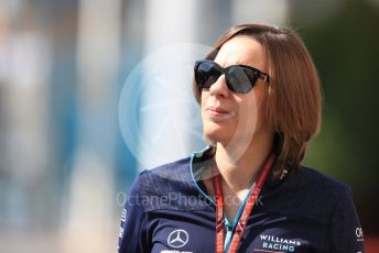 World © Octane Photographic Ltd. Formula 1 - Abu Dhabi GP - Paddock. Claire Williams - Deputy Team Principal of Williams Martini Racing. Yas Marina Circuit, Abu Dhabi. Thursday 22nd November 2018.