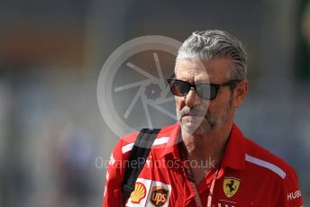 World © Octane Photographic Ltd. Formula 1 - Abu Dhabi GP - Paddock. Maurizio Arrivabene – Managing Director and Team Principal of Scuderia Ferrari. Yas Marina Circuit, Abu Dhabi. Thursday 22nd November 2018.