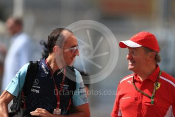 World © Octane Photographic Ltd. Formula 1 –  Abu Dhabi GP - Paddock. Williams Martini Racing FW41 – Robert Kubica. Yas Marina Circuit, Abu Dhabi. Thursday 22nd November 2018.