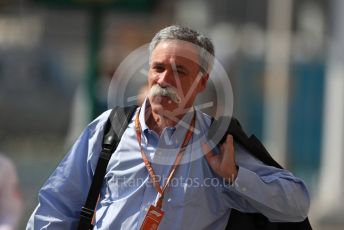 World © Octane Photographic Ltd. Formula 1 - Abu Dhabi GP - Paddock. Chase Carey - Chief Executive Officer of the Formula One Group. Yas Marina Circuit, Abu Dhabi. Thursday 22nd November 2018.